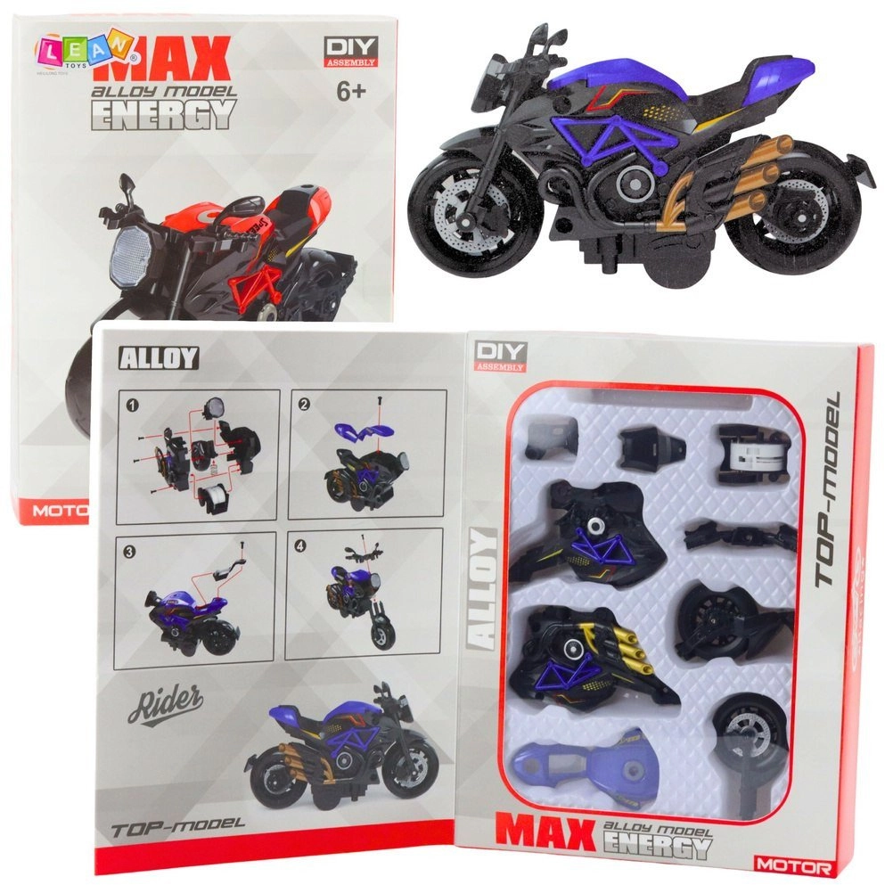 Lean Toys Motorcycle Assembly Kit 1:14