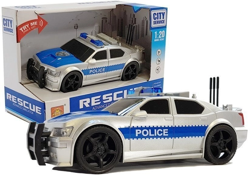 Battery Operated Police Car 1:20 Lights