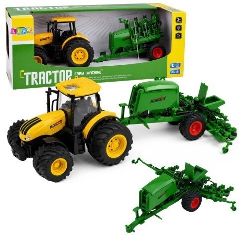 LeanToys Agricultural Tractor with Seeder and