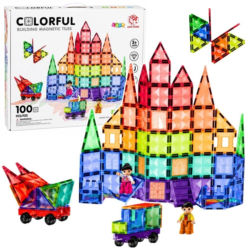 LeanToys Magnetic Building Blocks 3D Panels
