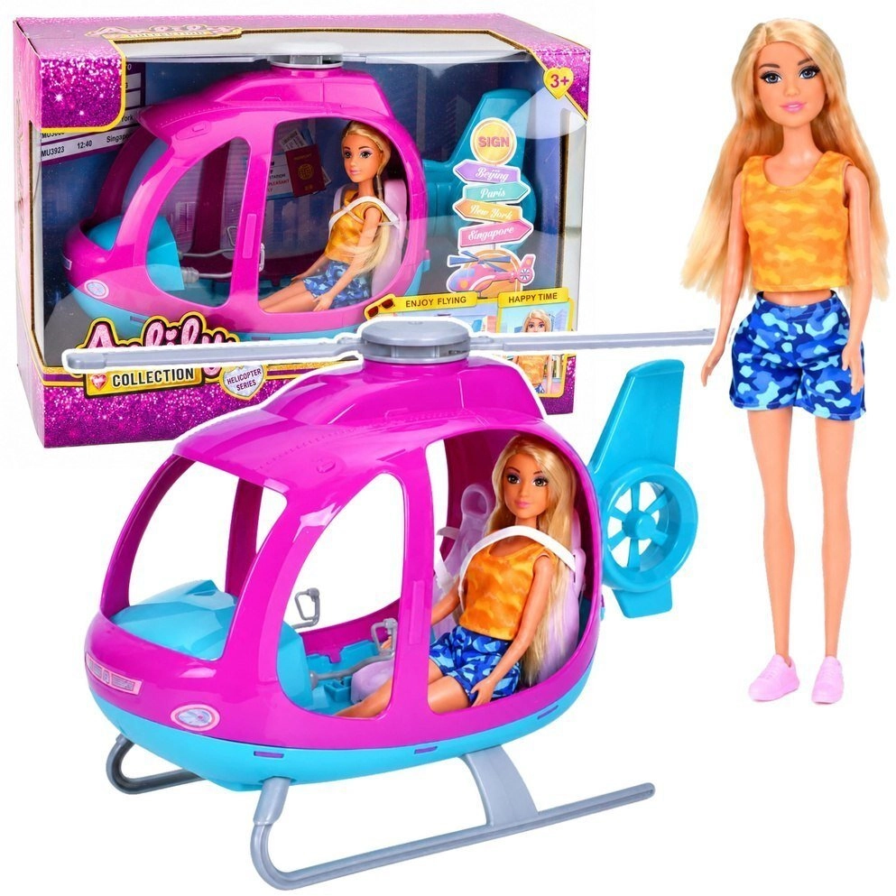 LeanToys Anlily Doll Set Large Helicopter
