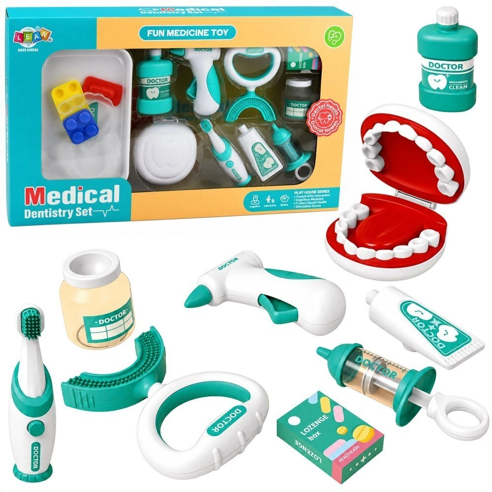 LeanToys Zestaw Małego Dentysty Stomatologa Szczoteczka