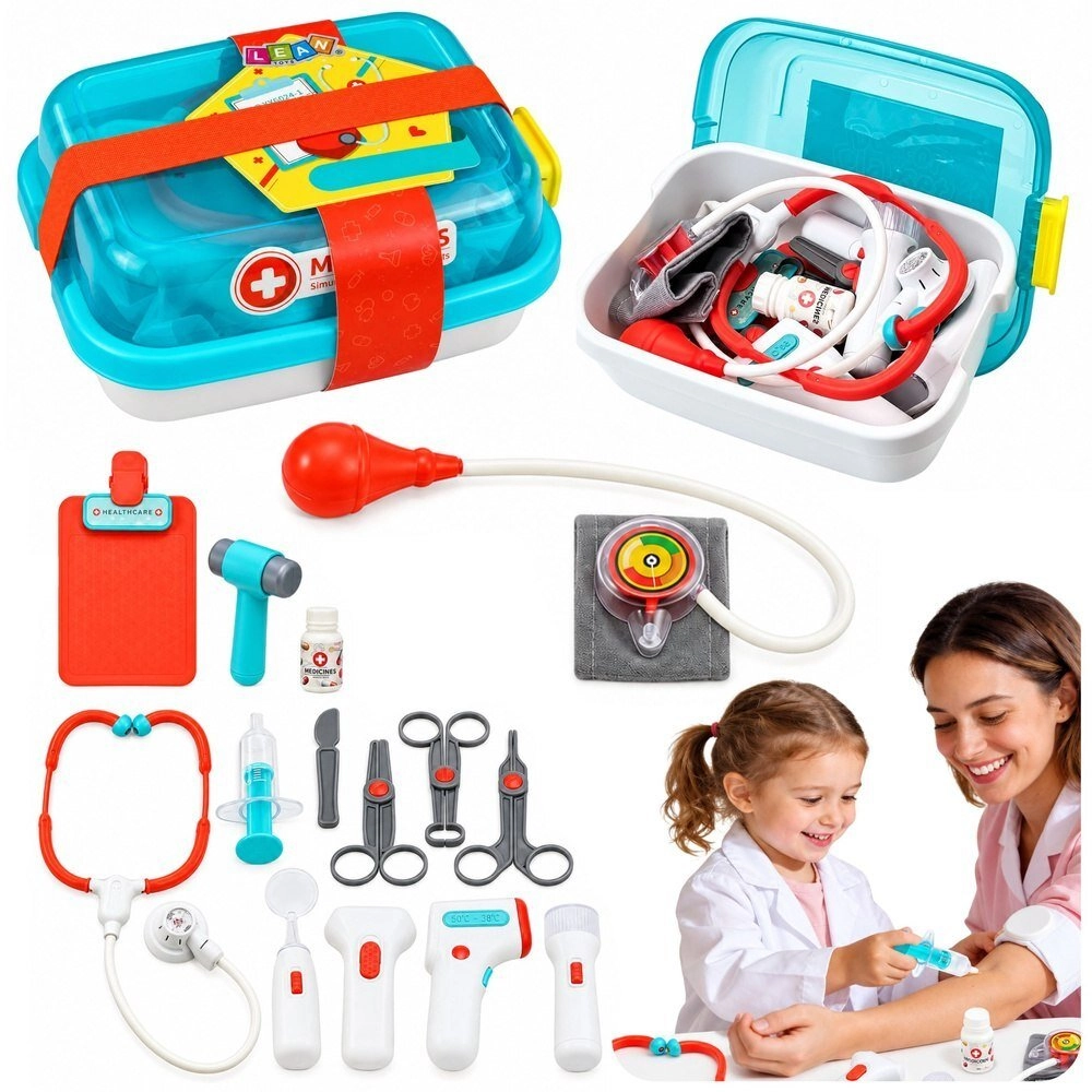 LeanToys Zestaw Lekarski Małego Doktora Walizka
