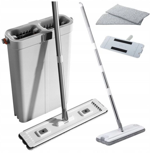 Cleaning Set Two-chamber Bucket Flat Mop