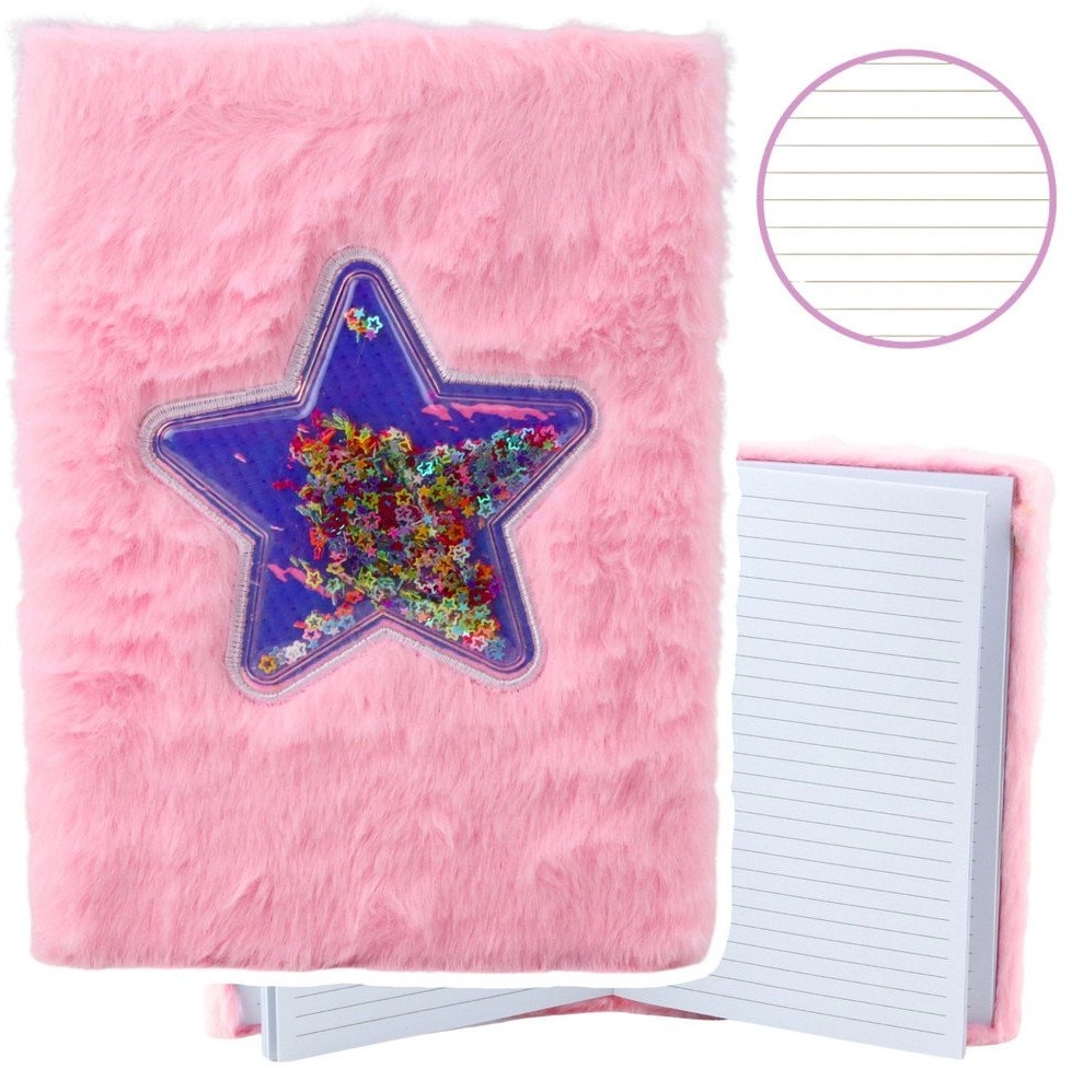 Plush notebook A5/80K Star line with