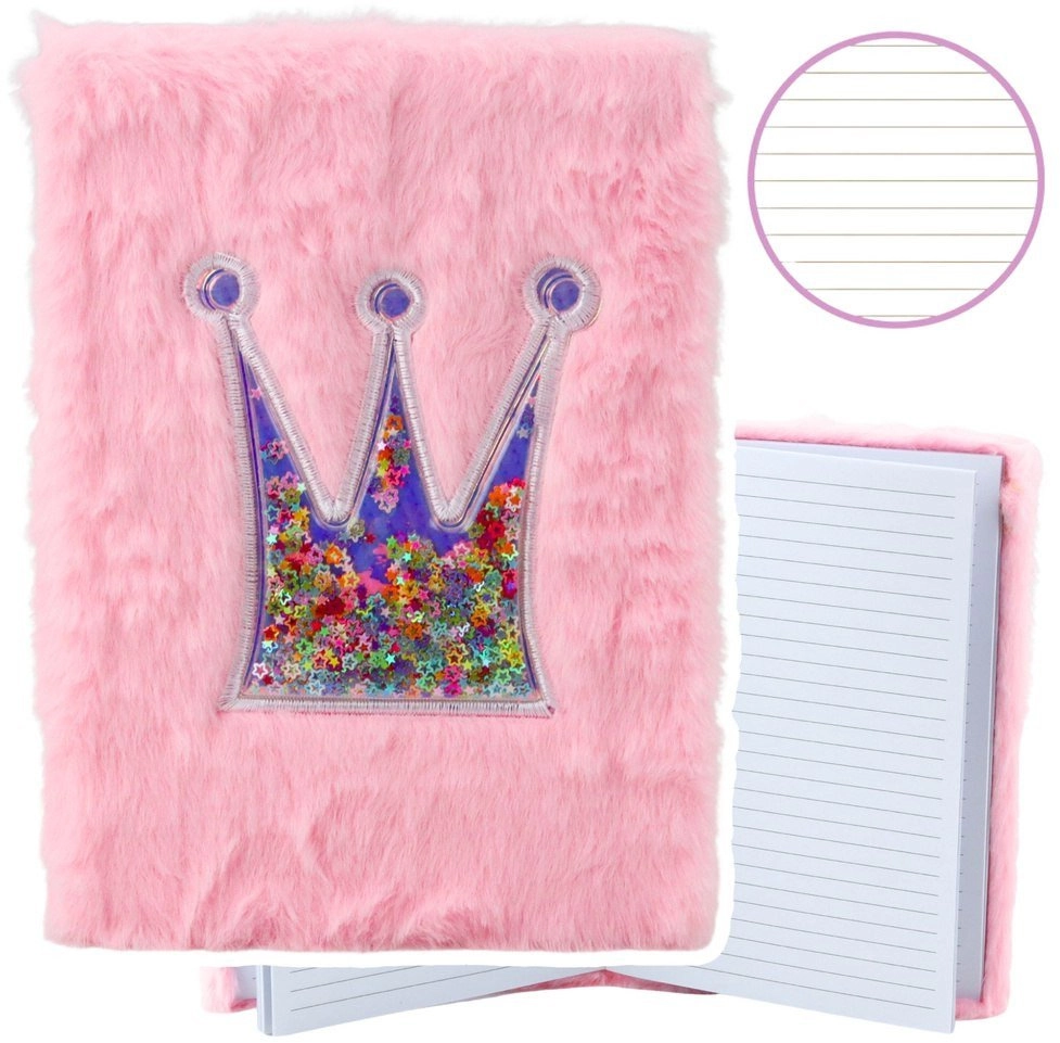 Plush notebook A5/80K  Crown line with