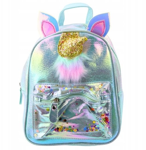 Children`s Backpack With Unicorn Horn Movable