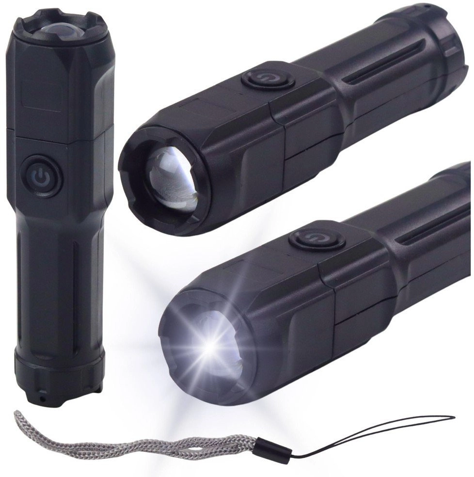 Latarka LED Regulacja Zoom 3 Tryby