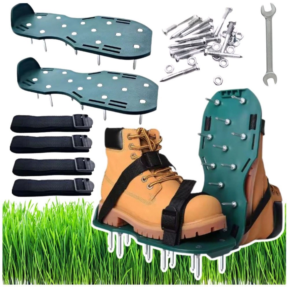 Aerator Scarifier Shoe Covers With Spikes