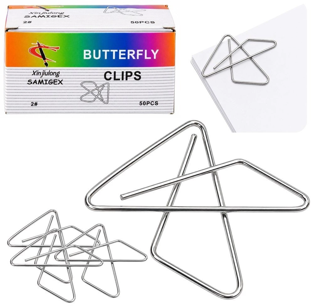 Lean Butterfly Cross Clips Metal For