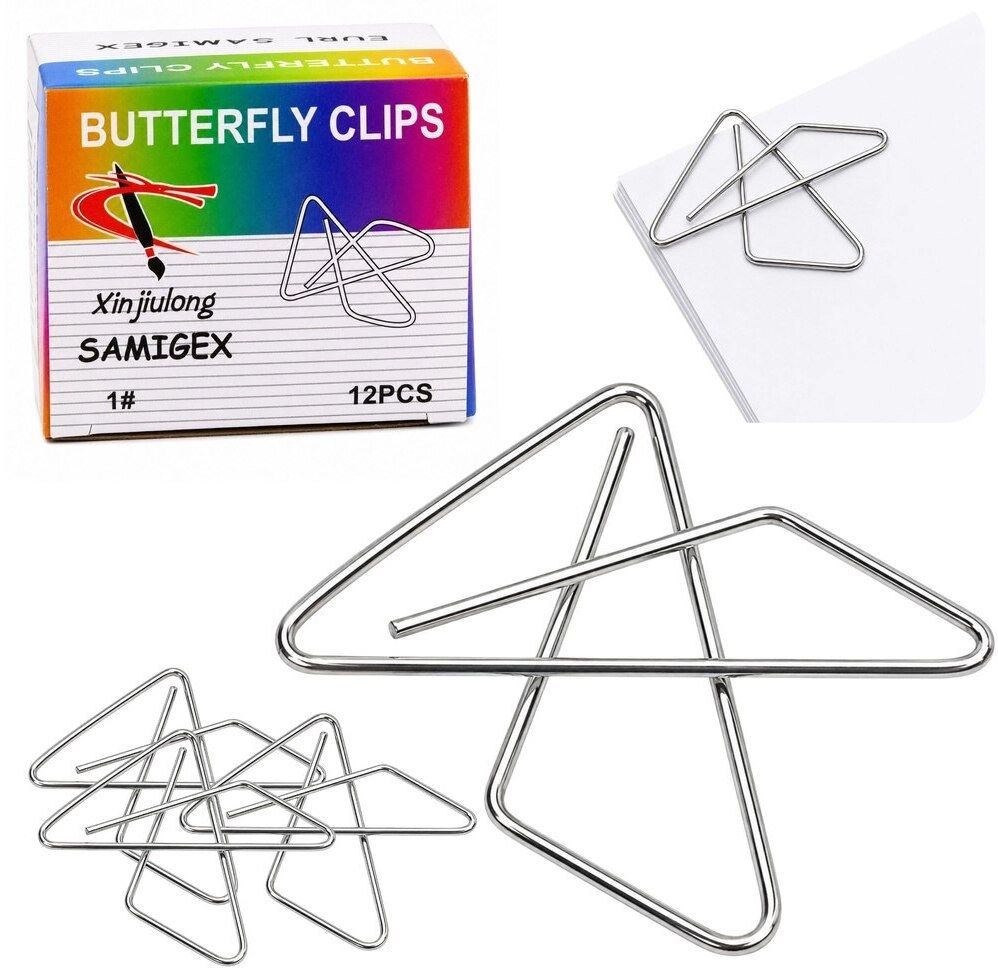 Lean Butterfly Cross Clips Metal For