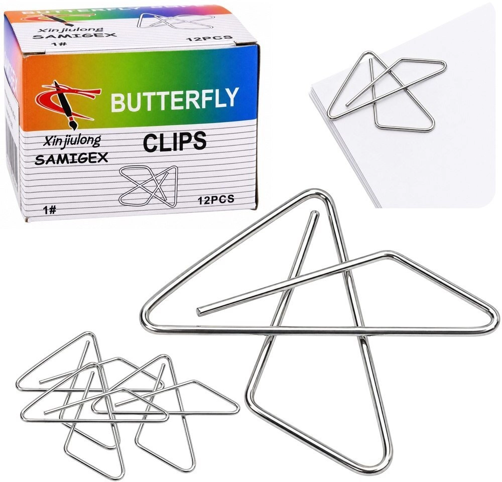 Lean Butterfly Cross Clips Metal For