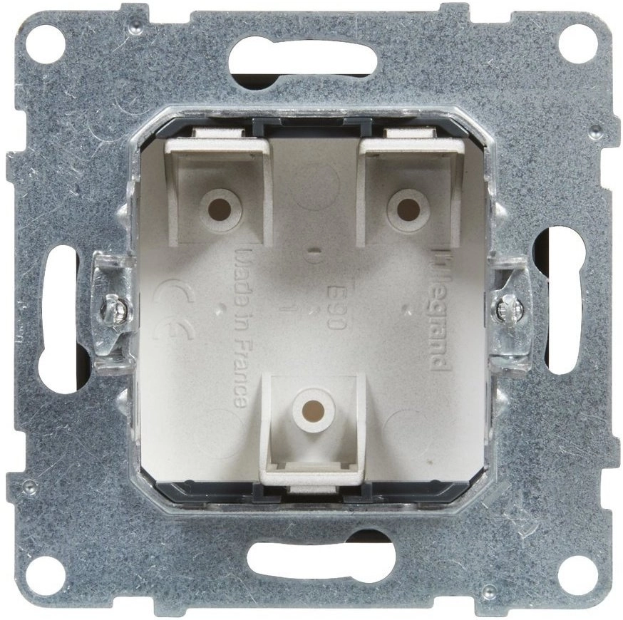 BLANKING PLATE WITH MOSAIC ADAPTOR BLACK
