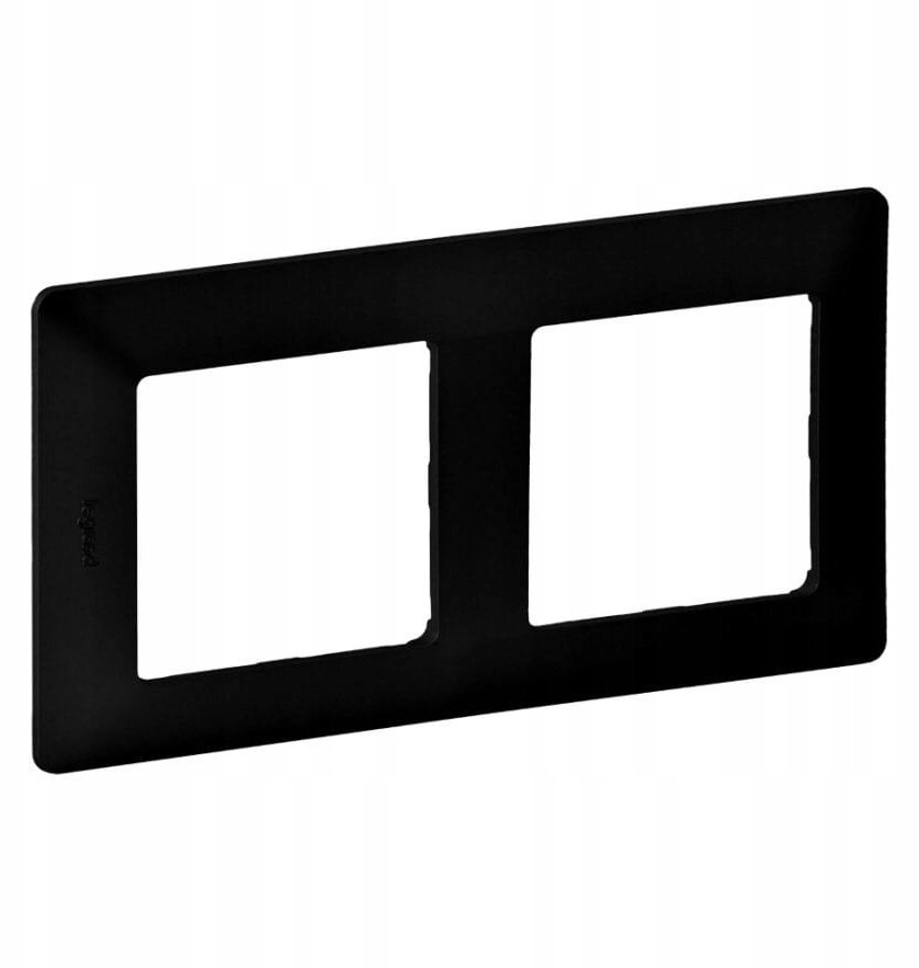 Legrand black double frame 754252 754252