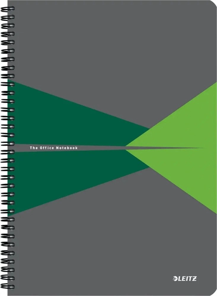 Notebook Office PP A4 green checkered