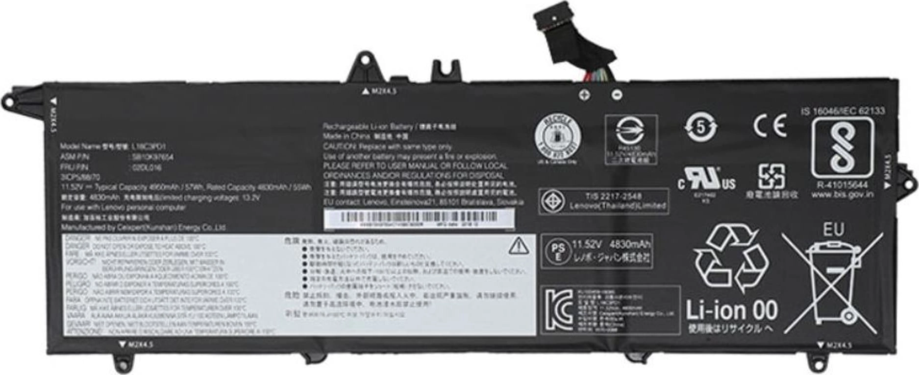 Bateria Lenovo Battery 3c  57Wh  LiIon