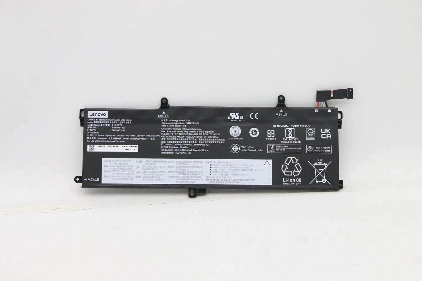 Lenovo 5B10W51831 laptop spare part Battery
