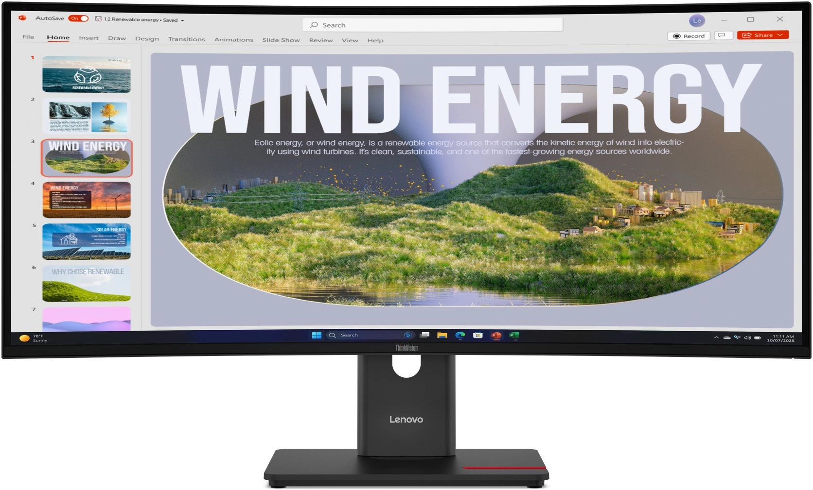 Lenovo ThinkVision T34WD-40 Monitor 64AEZAR1EU