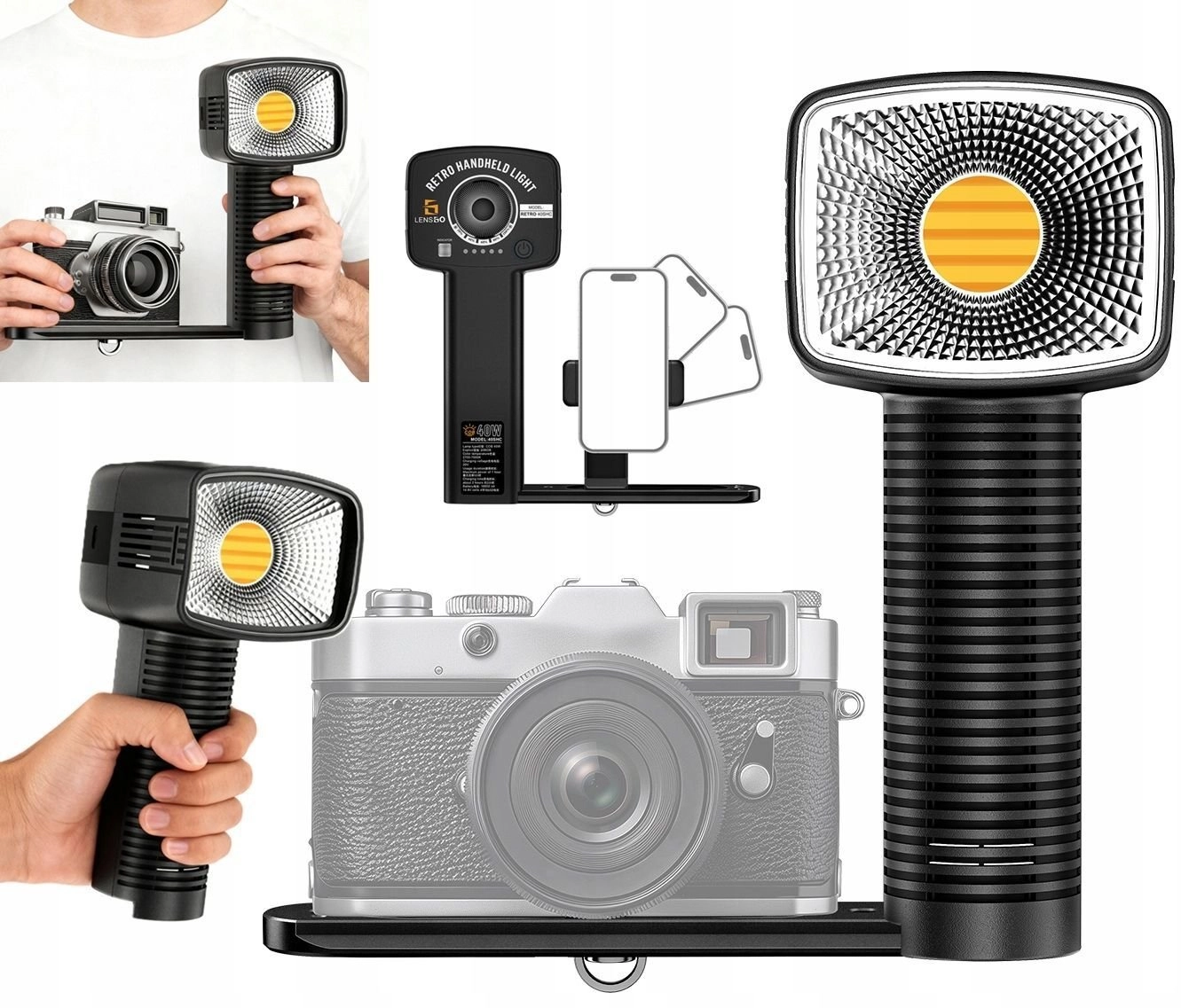 Handheld 40w Cob Retro Led Lamp