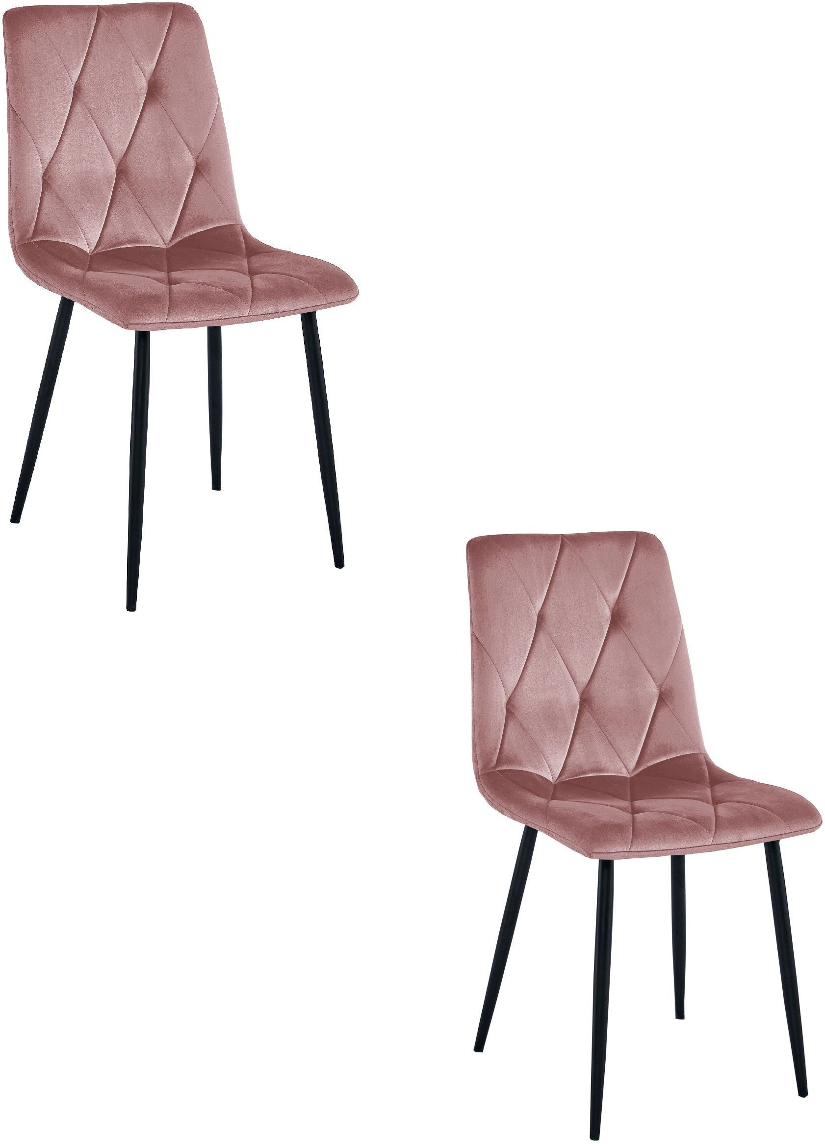 LIBRA chair - pink velvet /