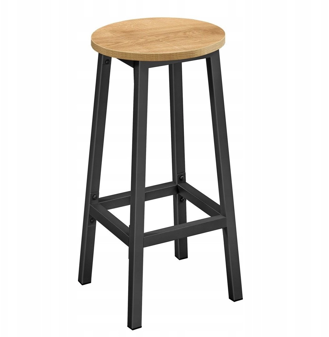 Bar stool - oak / black