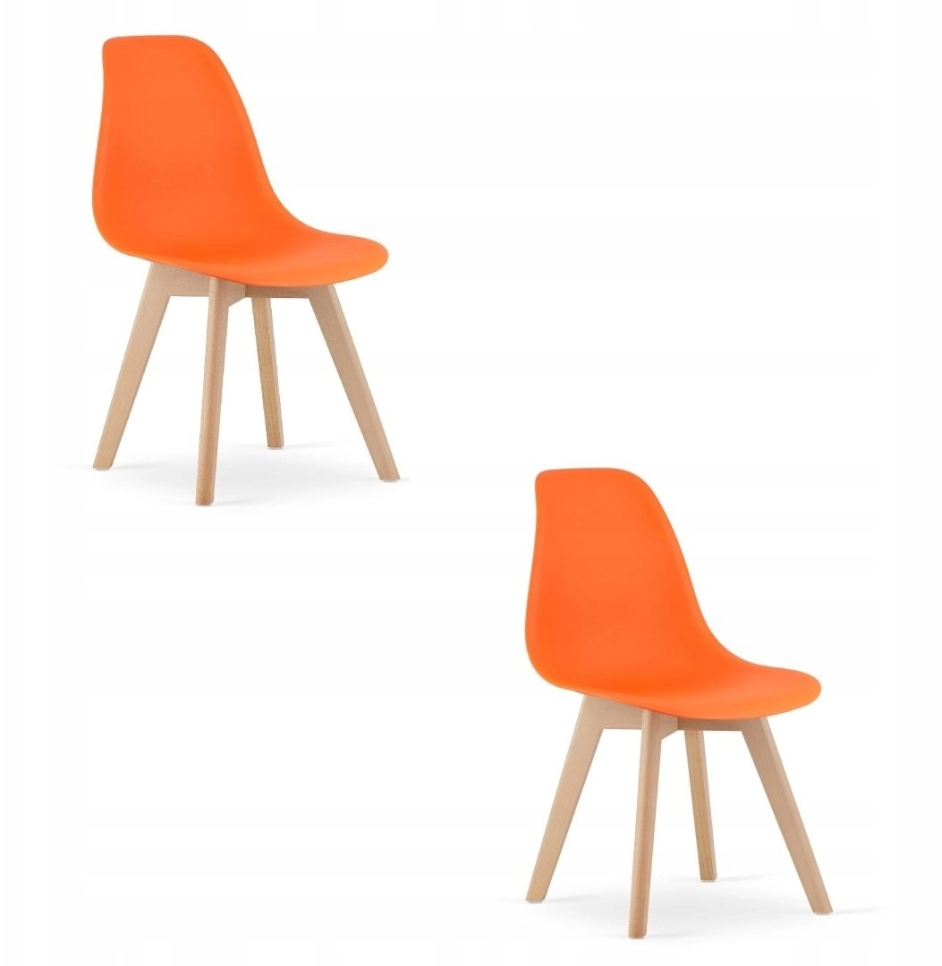 KITO orange chair / natural legs