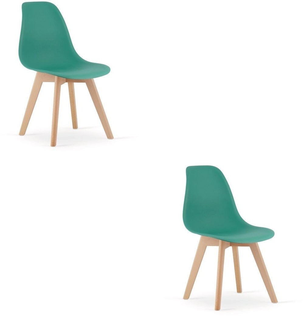 KITO chair green / natural legs