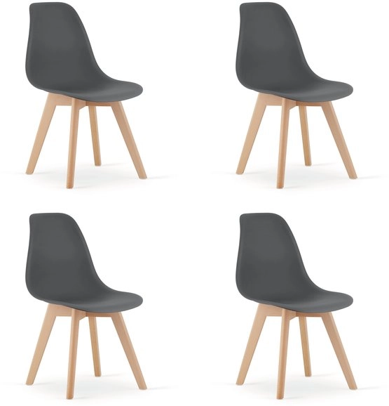 KITO chair dark gray / natural