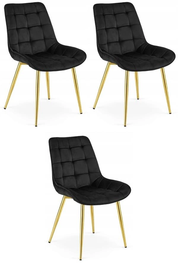 Leobert BERA chair - black velvet