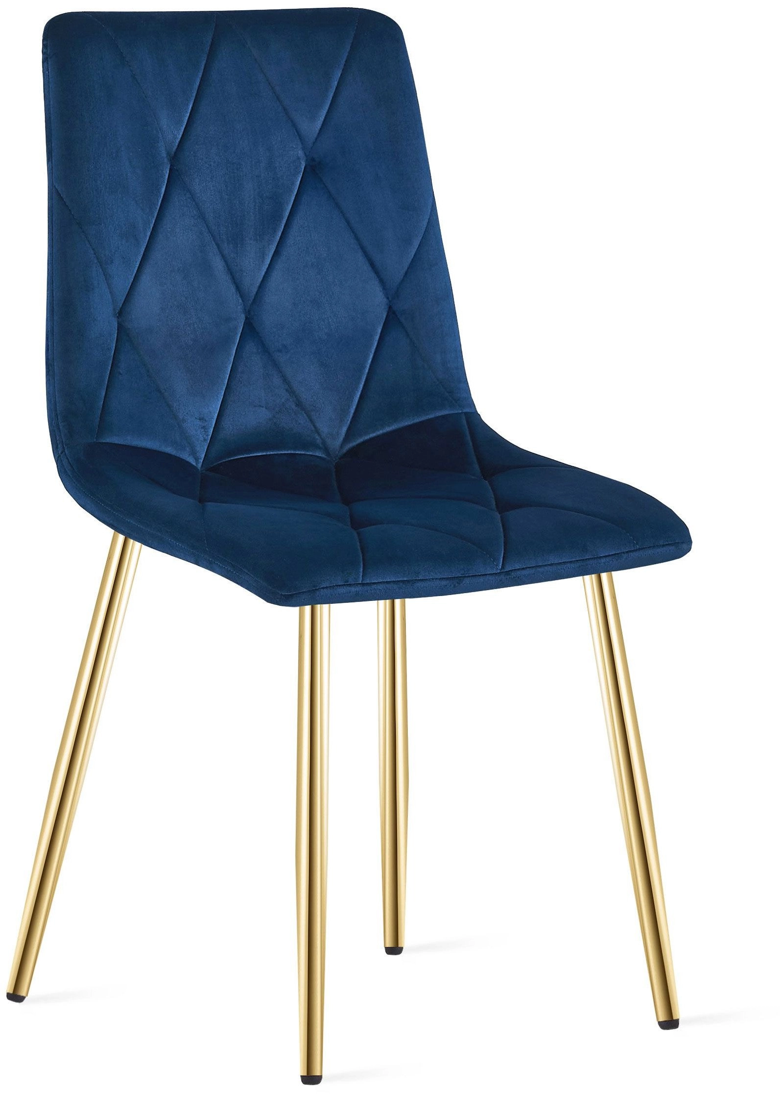 LIBRA dining chair navy blue velvet