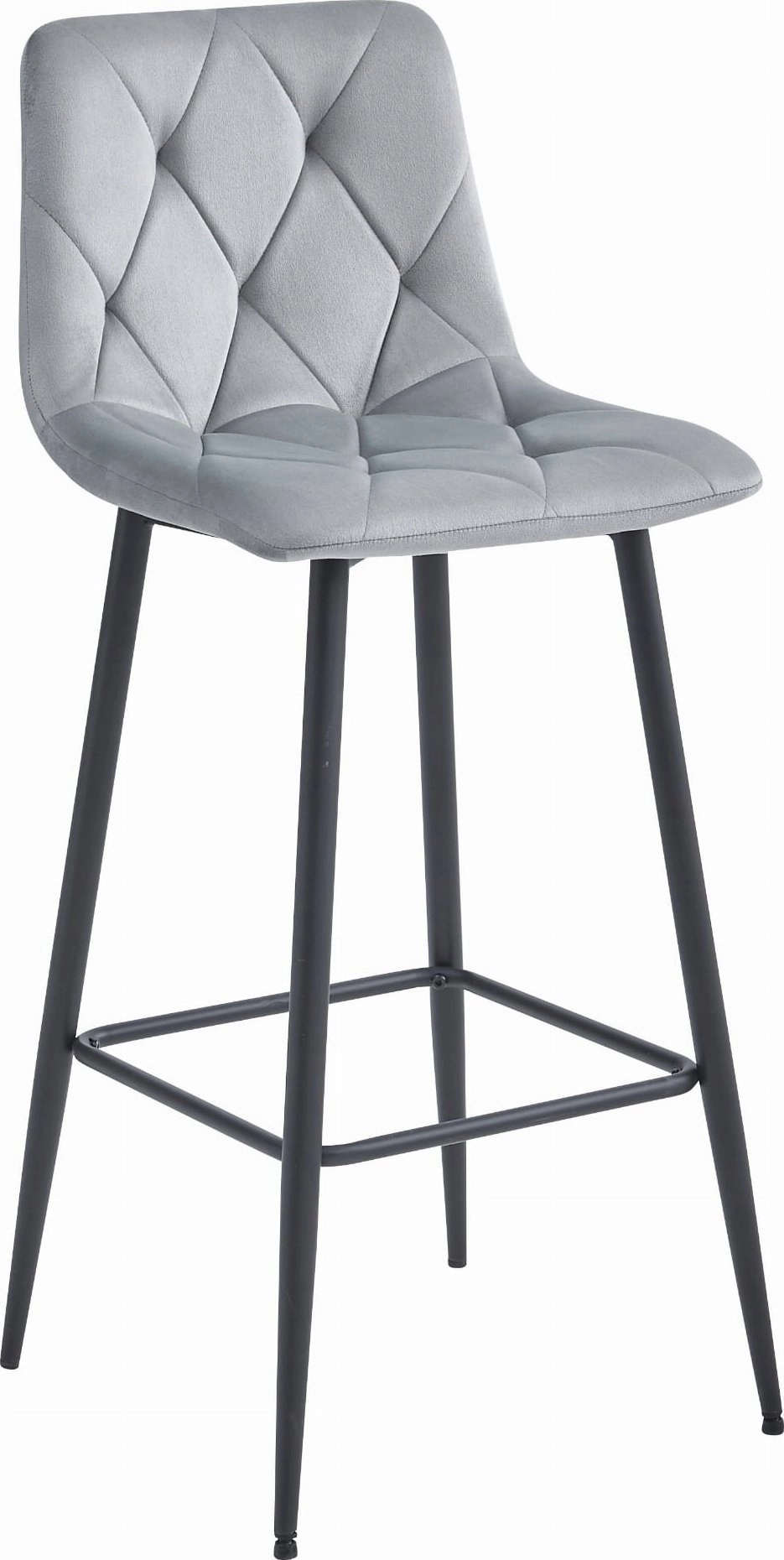Leobert NADO stool - silver-gray velvet