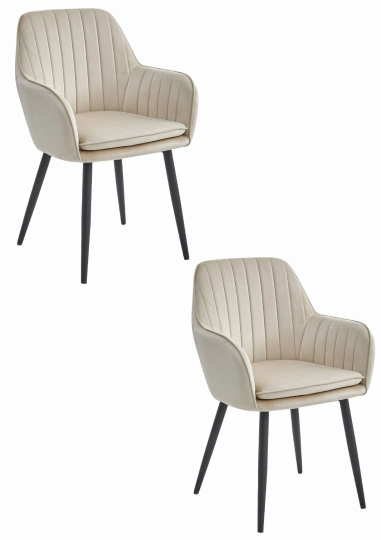 LUGO chair - beige velvet /