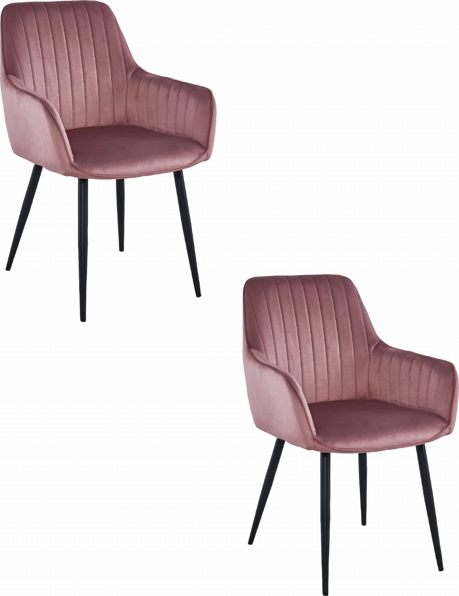 Leobert SOLDEN chair - pink velvet