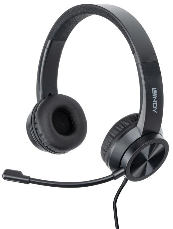 LINDY USB-C office headset with adapter