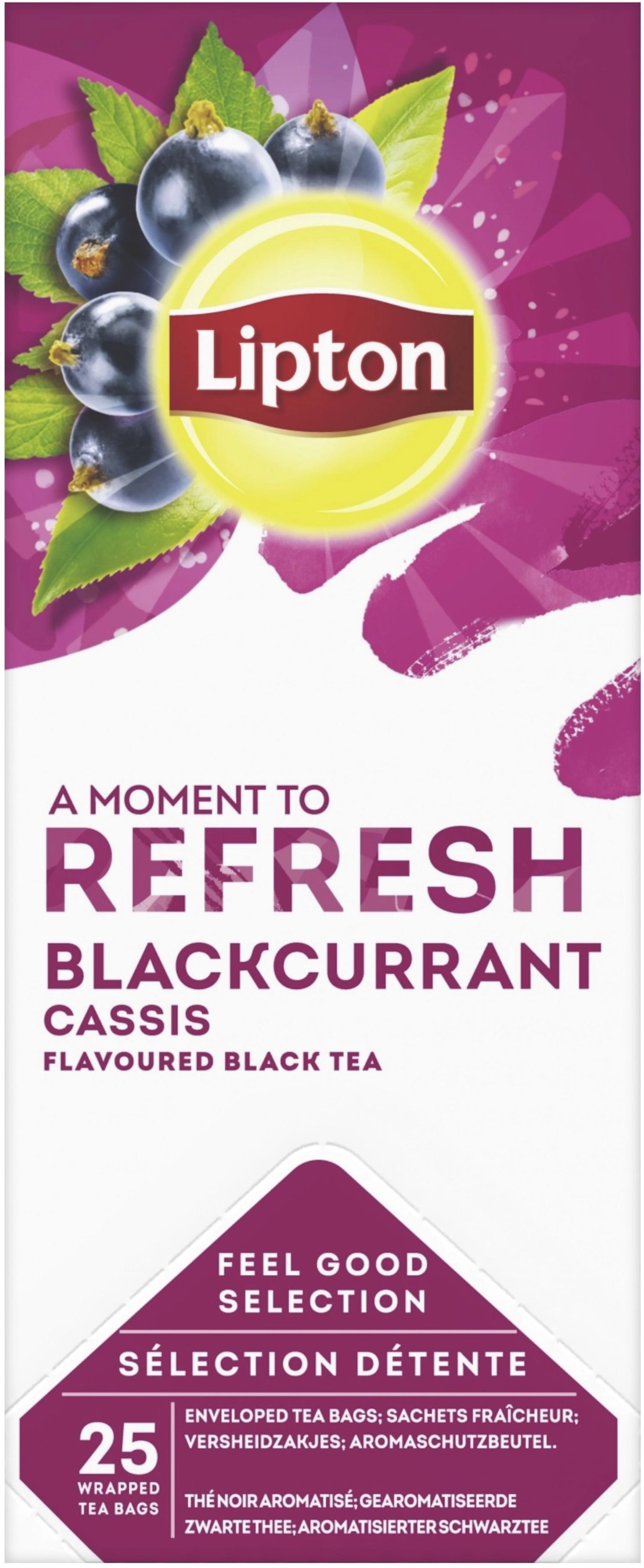 Lipton Classic Blackcurrant flavored black tea