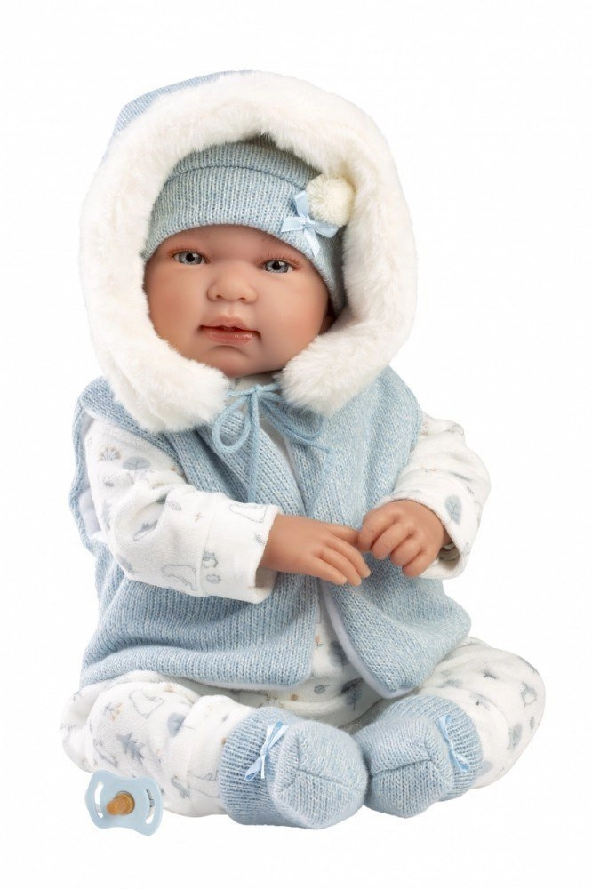 Crying baby doll Tino 44 cm