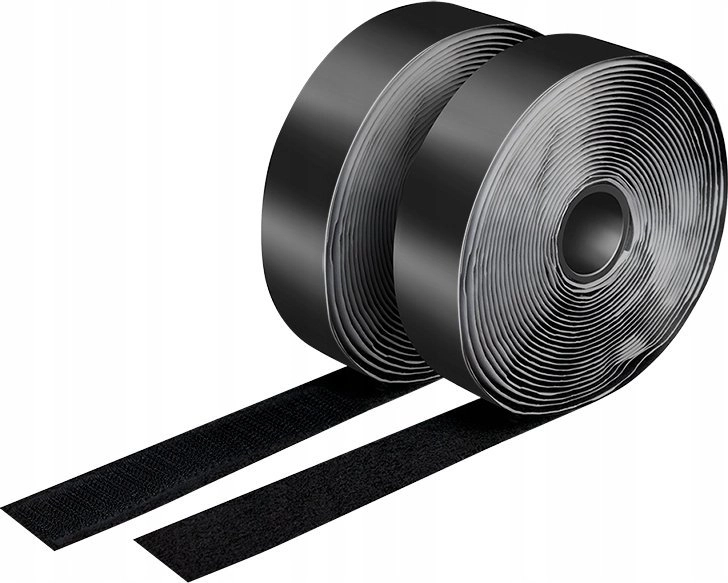 LogiLink Selfadhesive cable strap set black