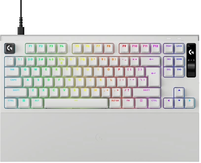 Klaviatūra Logitech Pro X2 Rapid White US Wired
