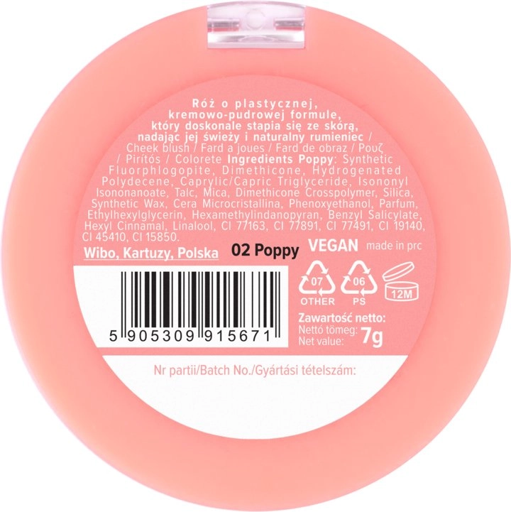 LOVELY_Playful cream-powder blush 2 Poppy 7g