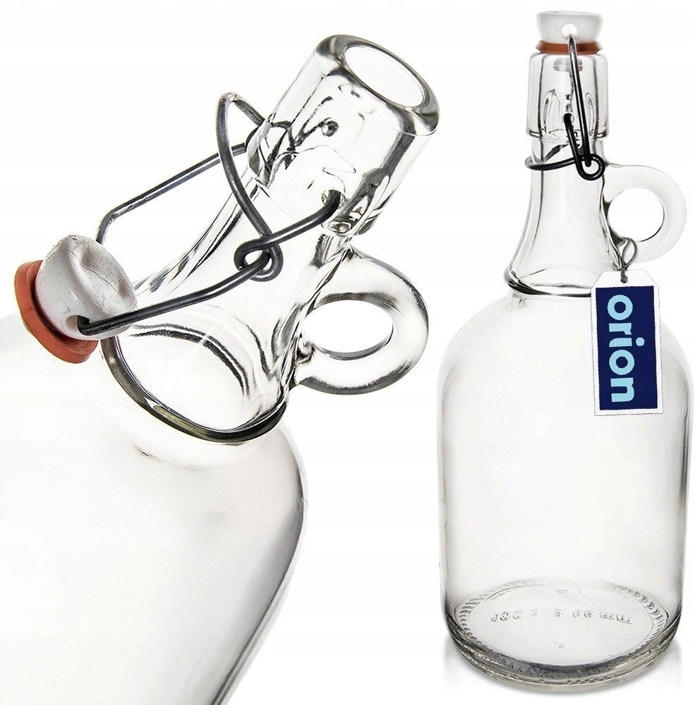 Lumarko Glass bottle with clip for