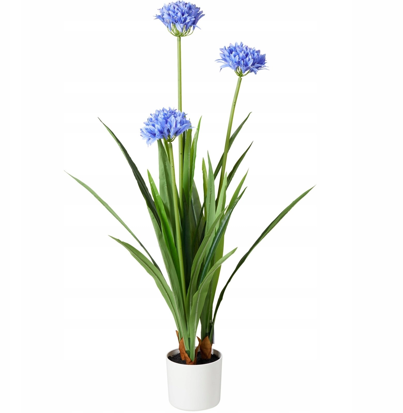 Large artificial flower in a pot