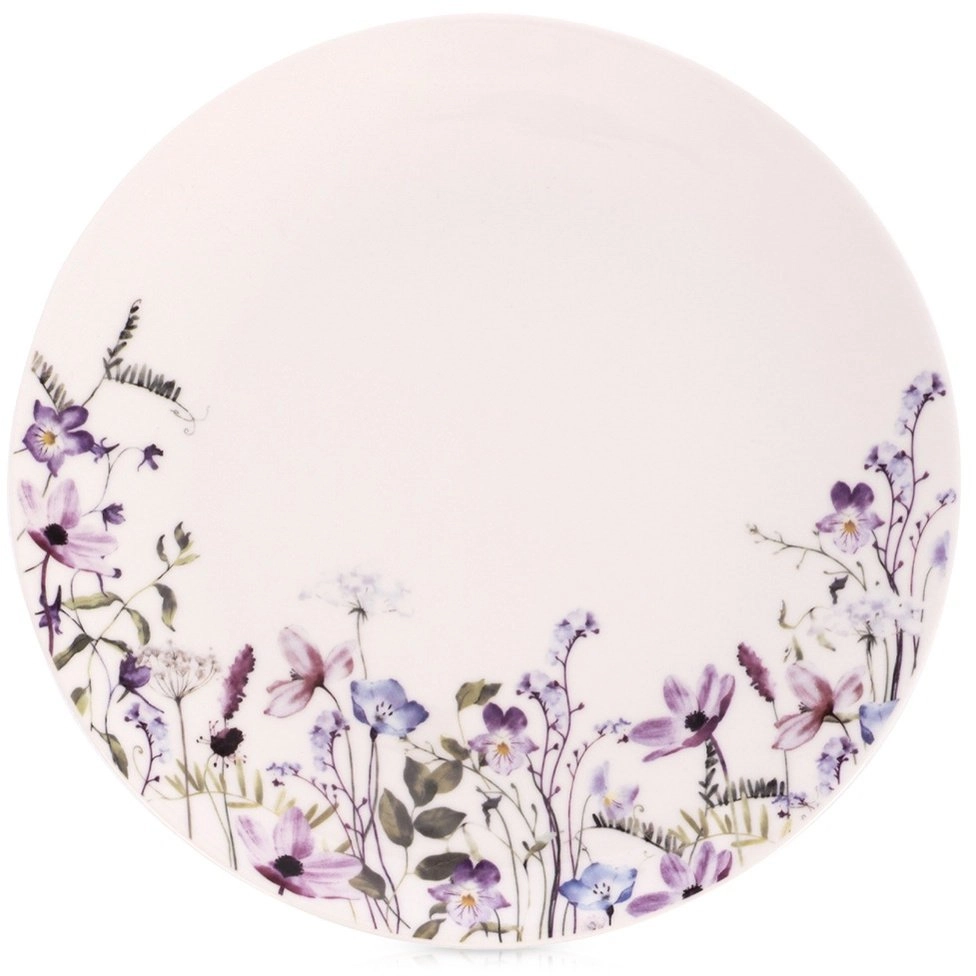 Lumarko Talerz obiadowy płytki porcelanowy biały