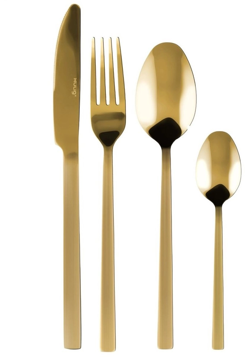 PIANO GOLD CUTLERY SET 24 PIECES