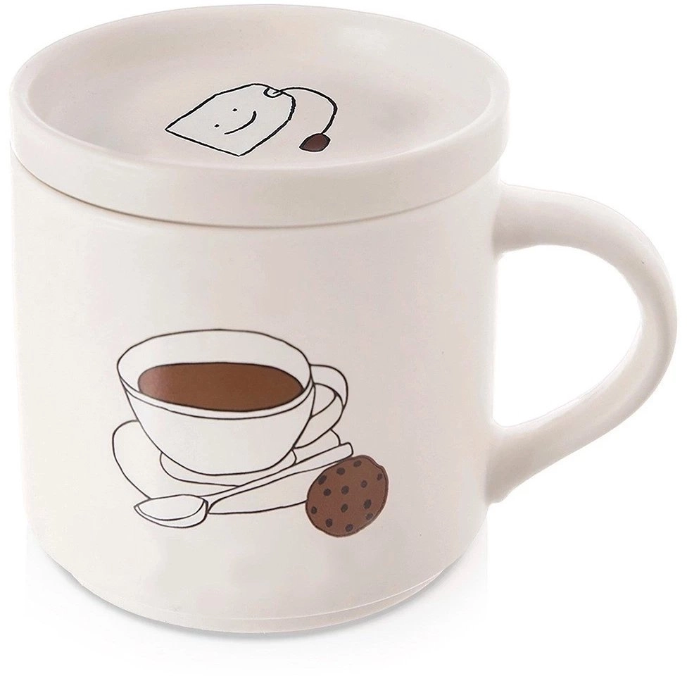 Porcelain ORION Mug for Brewing Tea