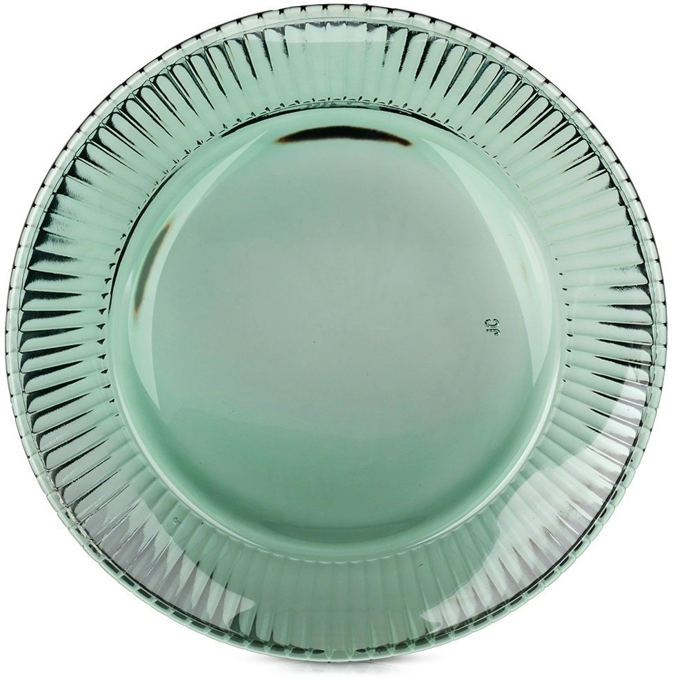 Luminarc Talerz deserowy szklany zielony VERDE