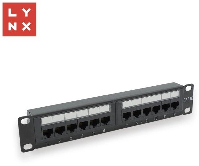 LYNX 10" patch panel 12-port  UTP