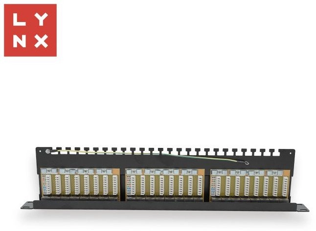 LYNX 19" patch panel 24-port  STP
