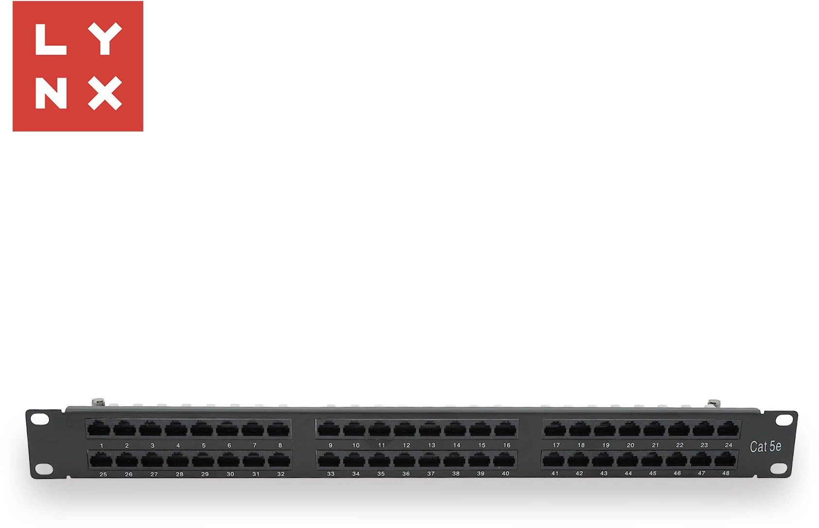 LYNX 19" patch panel 48-port UTP