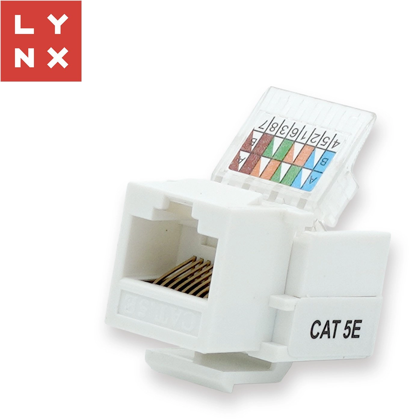LYNX keystone UTP Cat5e  self-luminous  90