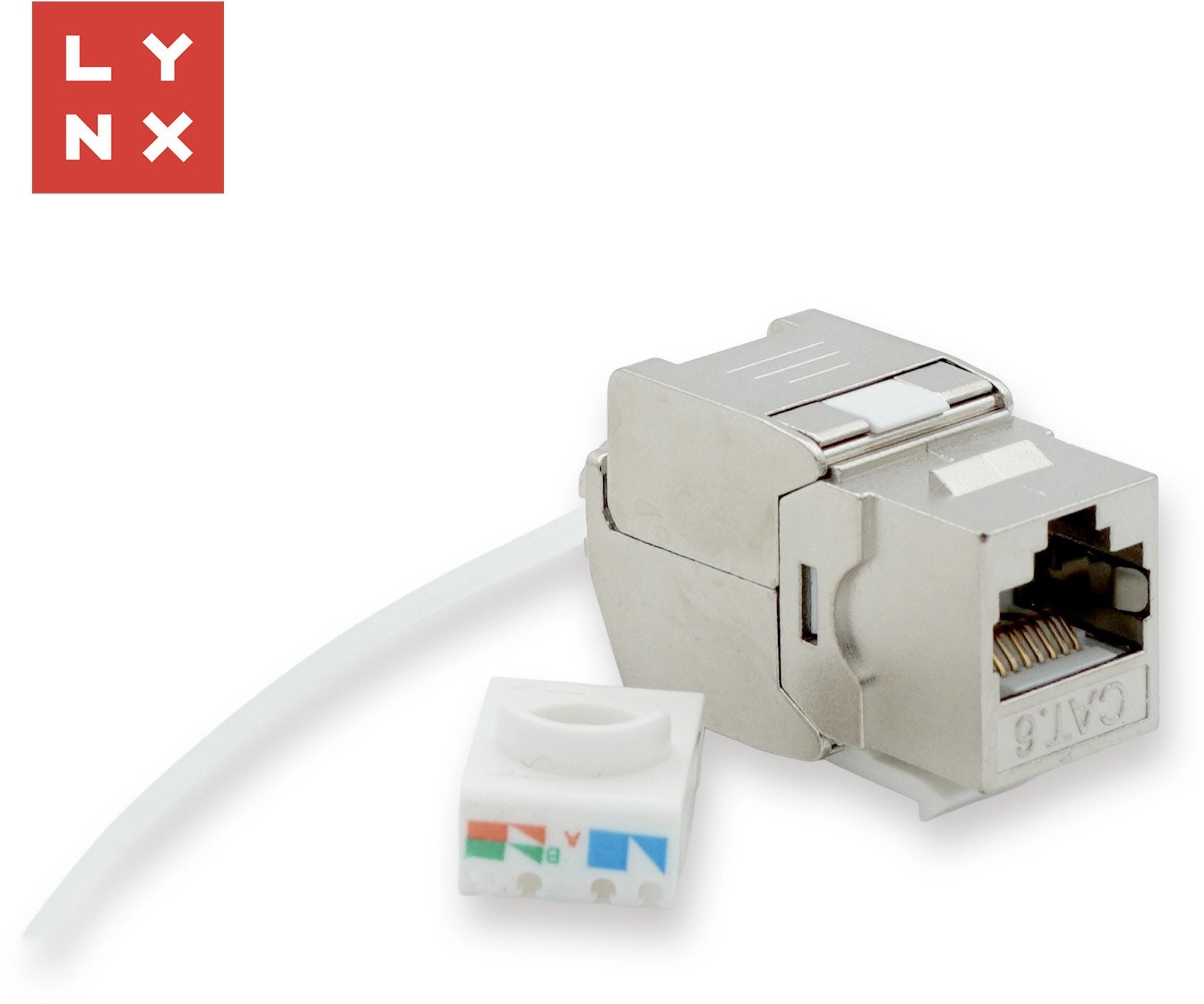 LYNX keystone STP Cat6  self-tapping  silver